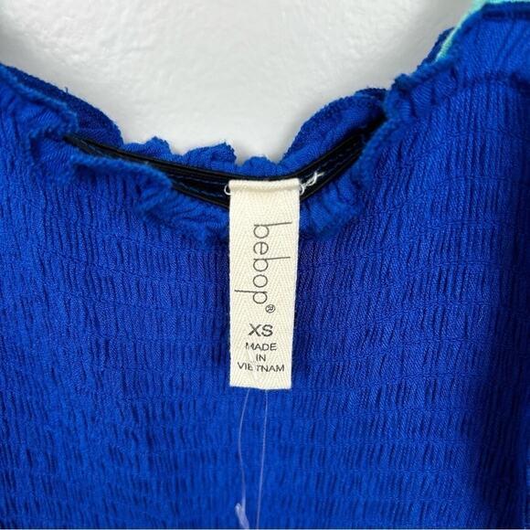 BeBop Women’s XS Blue Color Block Spaghetti Strap Maxi Dress NWT Boho - Picture 7 of 7